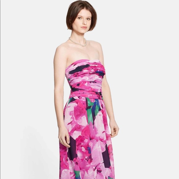 Ralph Lauren Floral Georgette Strapless Gown - Picture 4 of 4